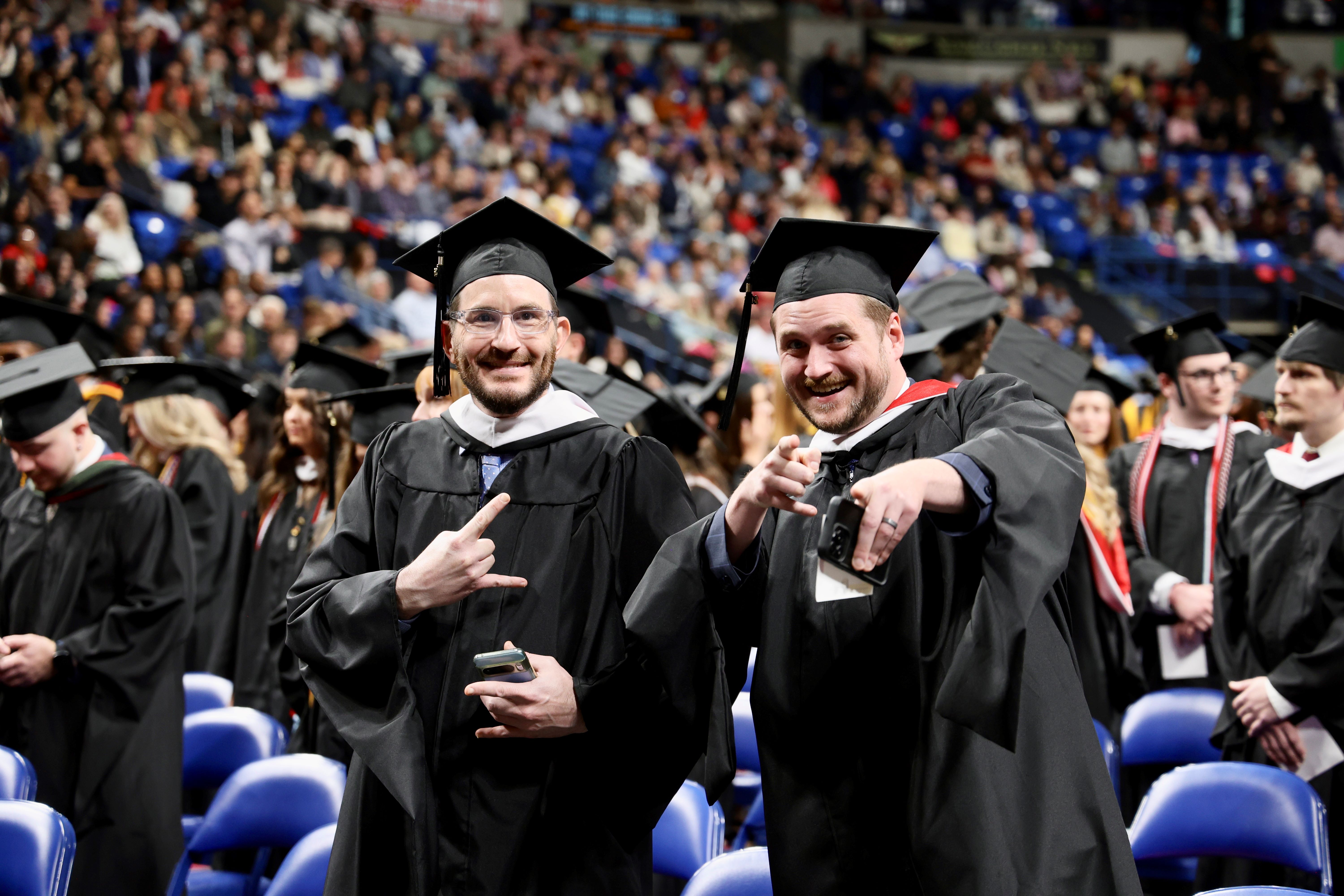 First year graduating class of Masters in Strategic Communications students celebrate at Commencement 