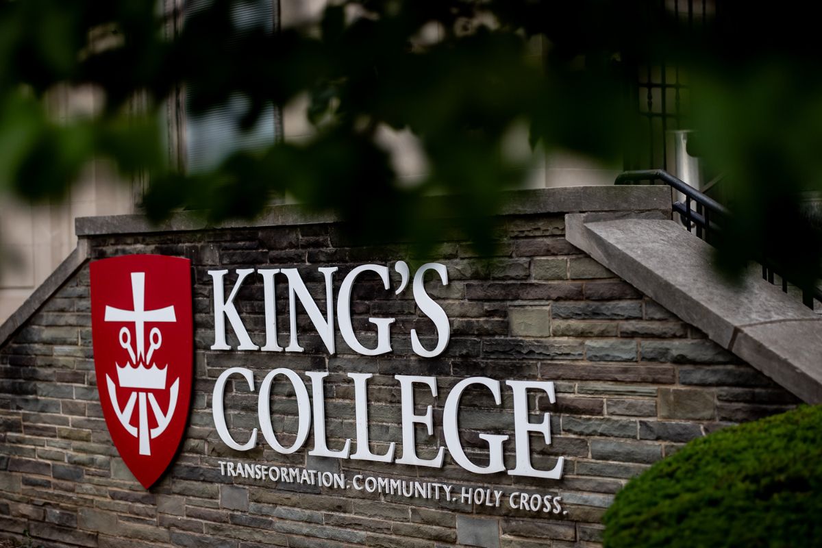 King's College Sign On Building