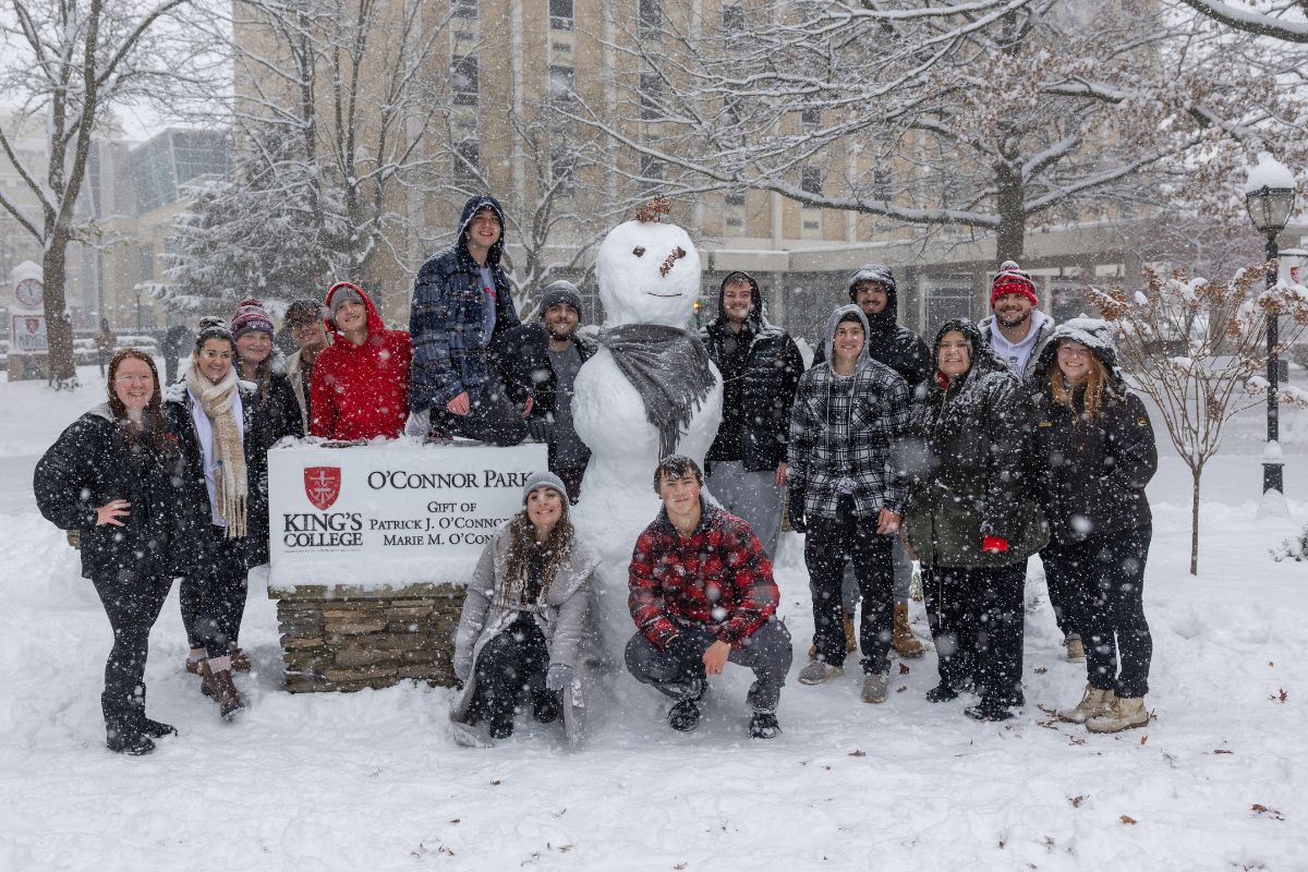 King's Students in the Snow