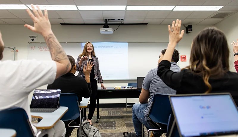 students in a classroom