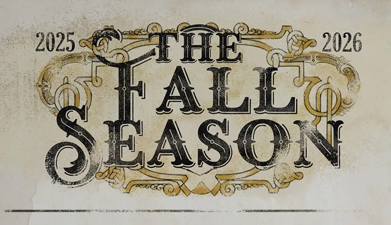 vintage poster for the fall 2025 theatre season