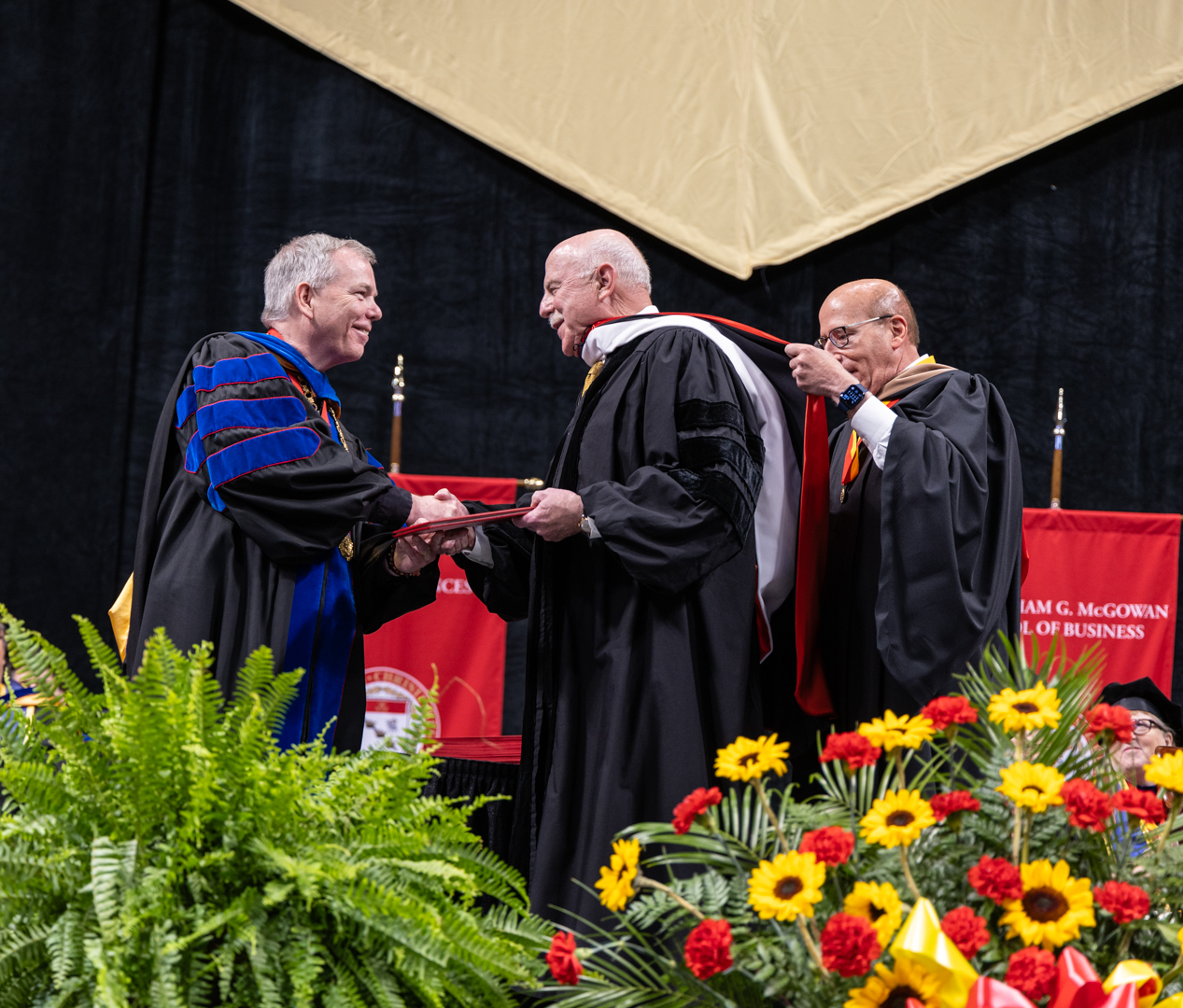 Kearney receiving honorary degree from Fr. Looney
