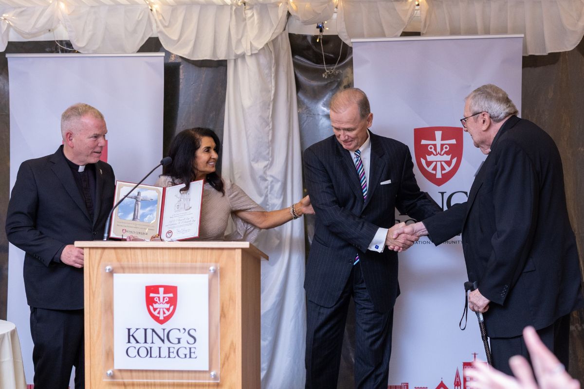 Father Looney, Neil and Cathy O'Donnell, Father Lackenmier