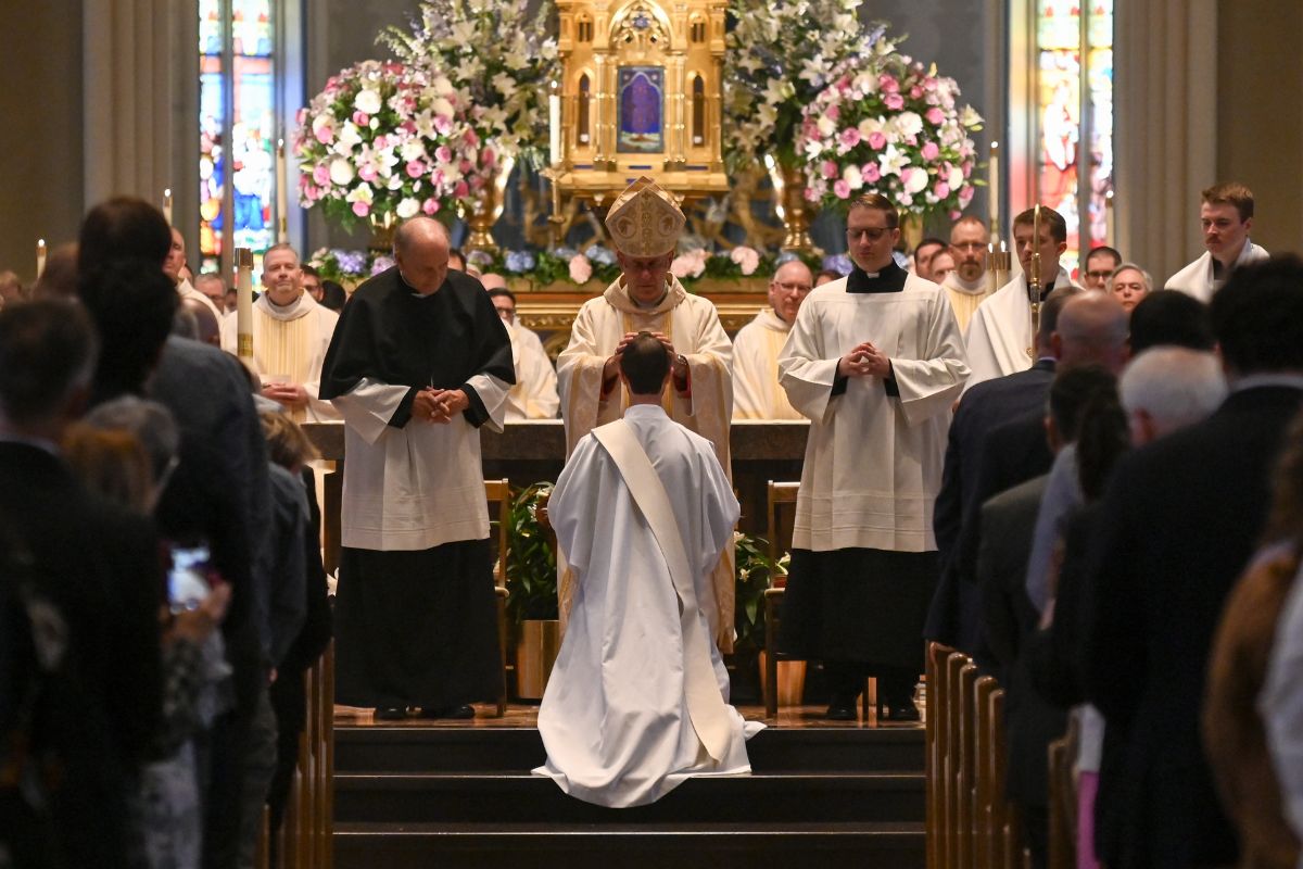 Fr. Bevington is ordained a priest by Bishop Kevin Rhoades