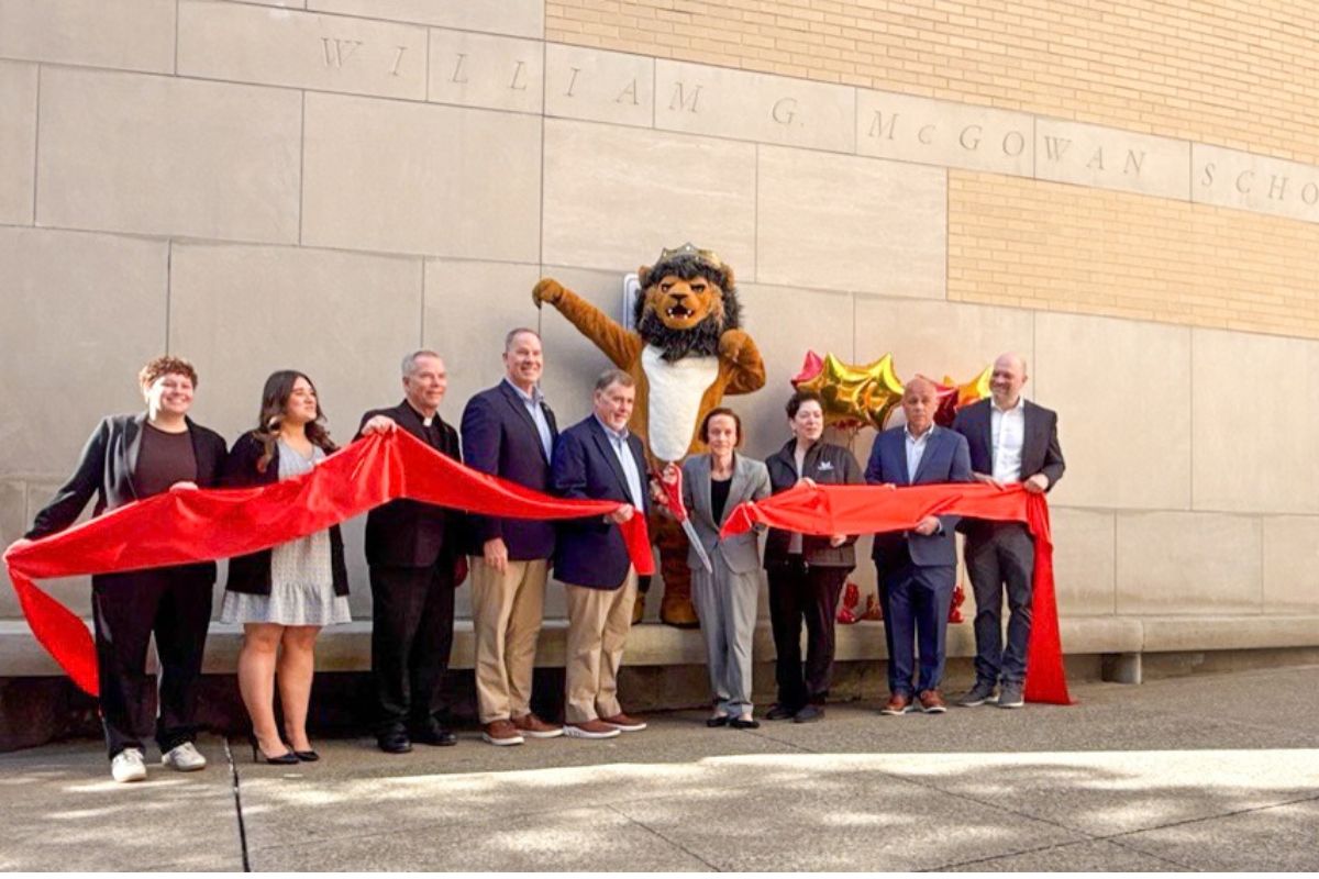Ribbon Cutting with McGowan Foundation at Rededication Ceremony