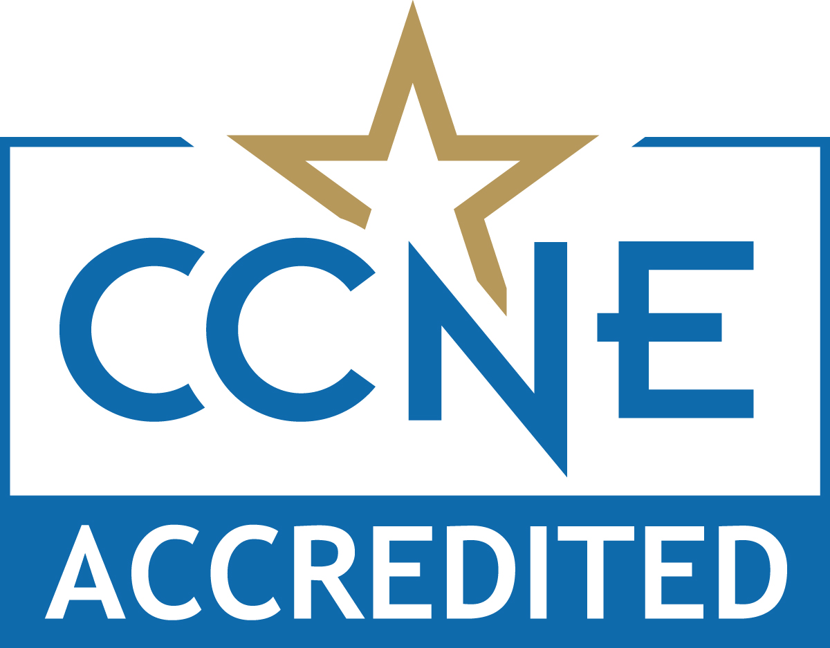 CCNE accreditation seal