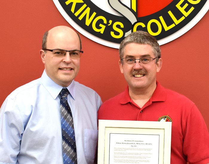 David I. Jackson, DHSc, PA-C, DFAAPA, Vice President and Speaker of the House of Delegates for AAPA and Bill Reynolds, MSPAS, PA-C, Clinical Director and Clinical Professor of Physician Assistant Studies at King’s College.