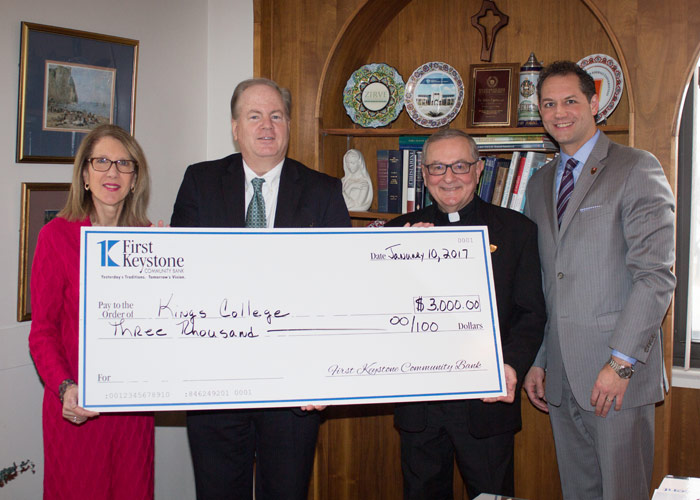 First Keystone Community Bank Makes EITC Donation to Two King’s College Programs