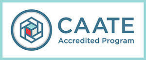 CAATE accredited logo
